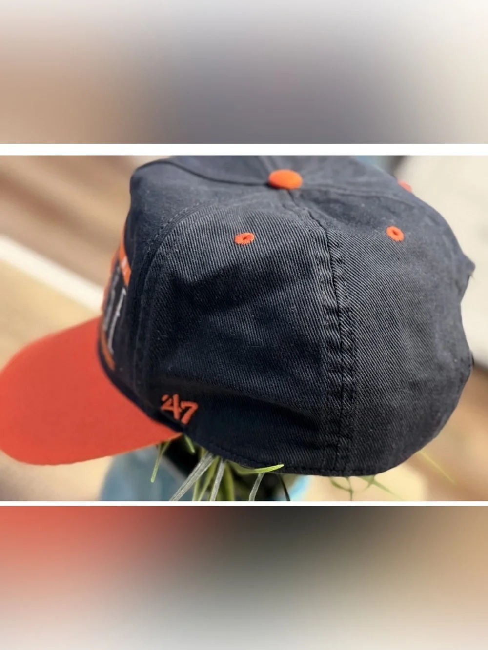 Vtg Syracuse Orangemen “S” Logo Snapback Hat NCAA Collegiate Block Design